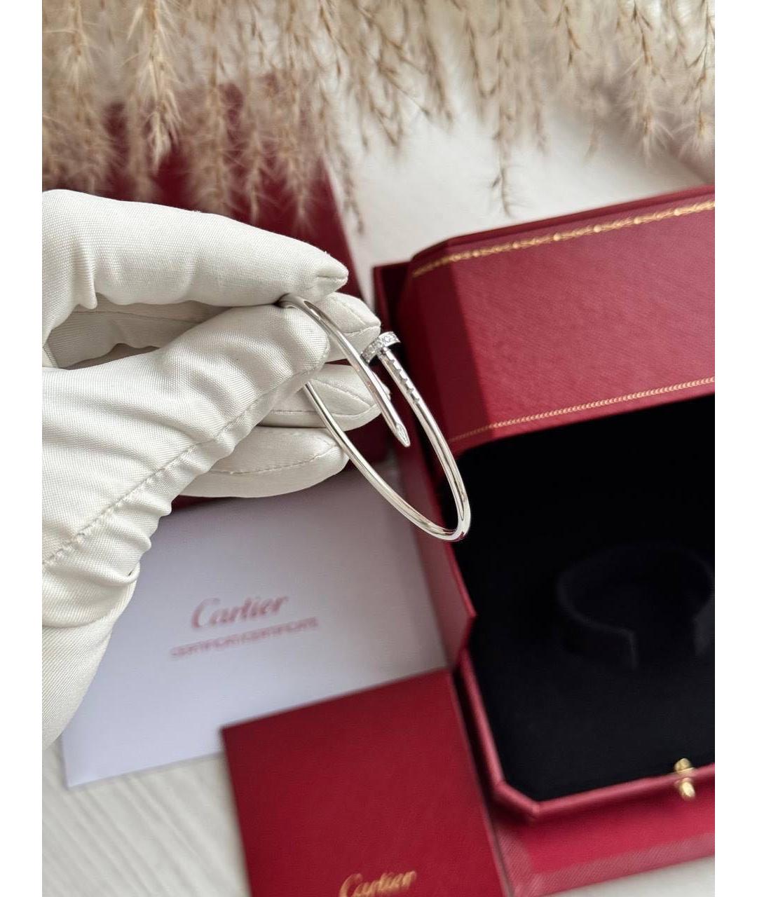 CARTIER Серебряный браслет из белого золота, фото 3