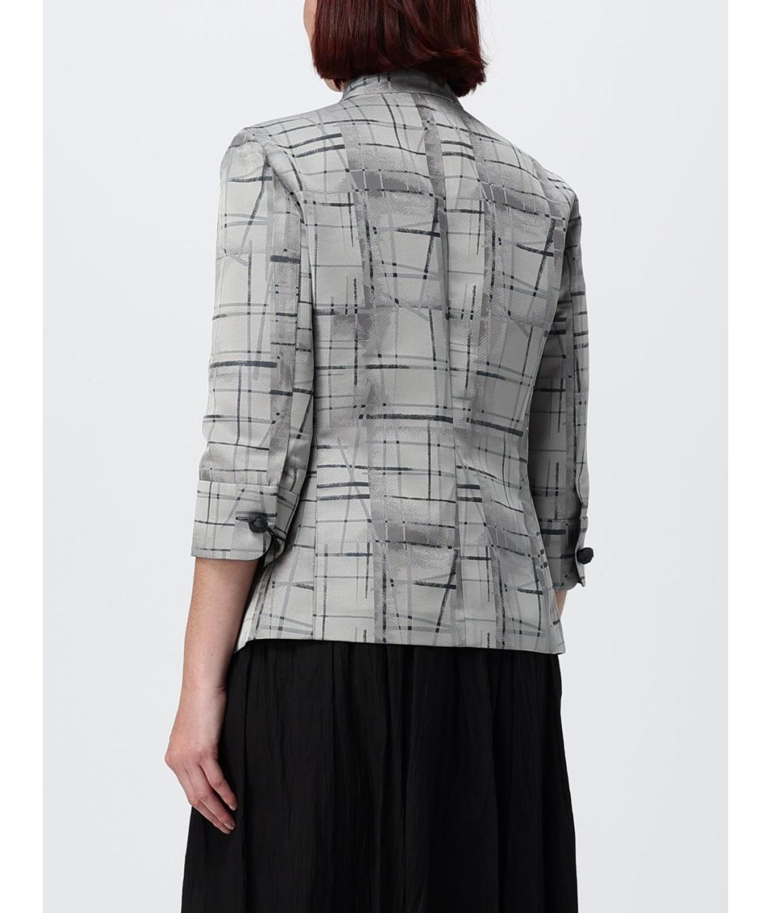 EMPORIO ARMANI Серая полиэстеровая рубашка, фото 2