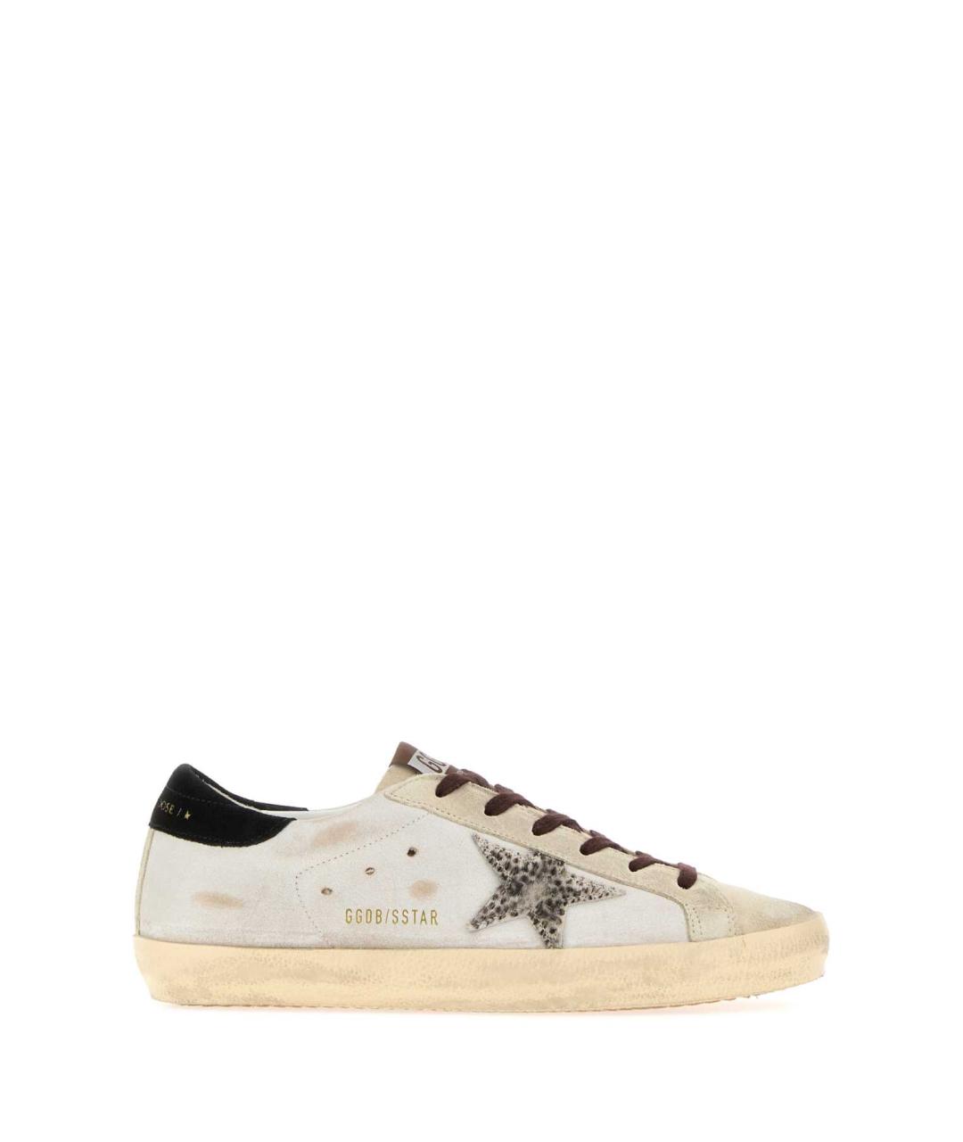 GOLDEN GOOSE Белые кожаные кроссовки, фото 1