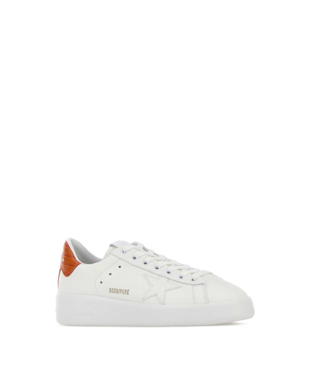GOLDEN GOOSE Белые кожаные кроссовки, фото 2