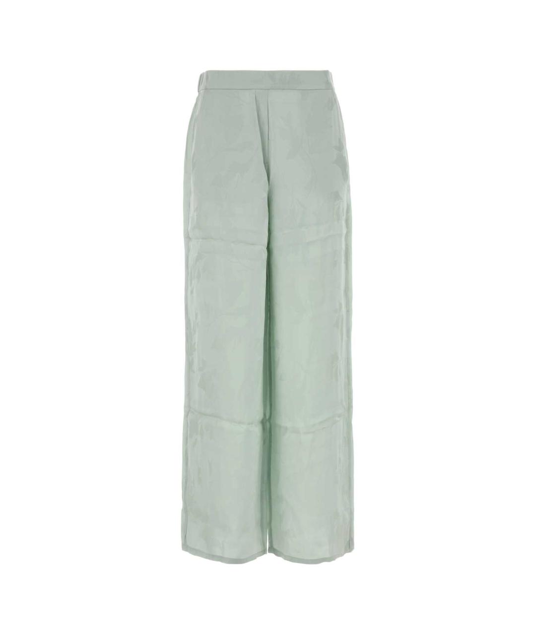 CALVIN KLEIN Голубые вискозные прямые брюки, фото 1