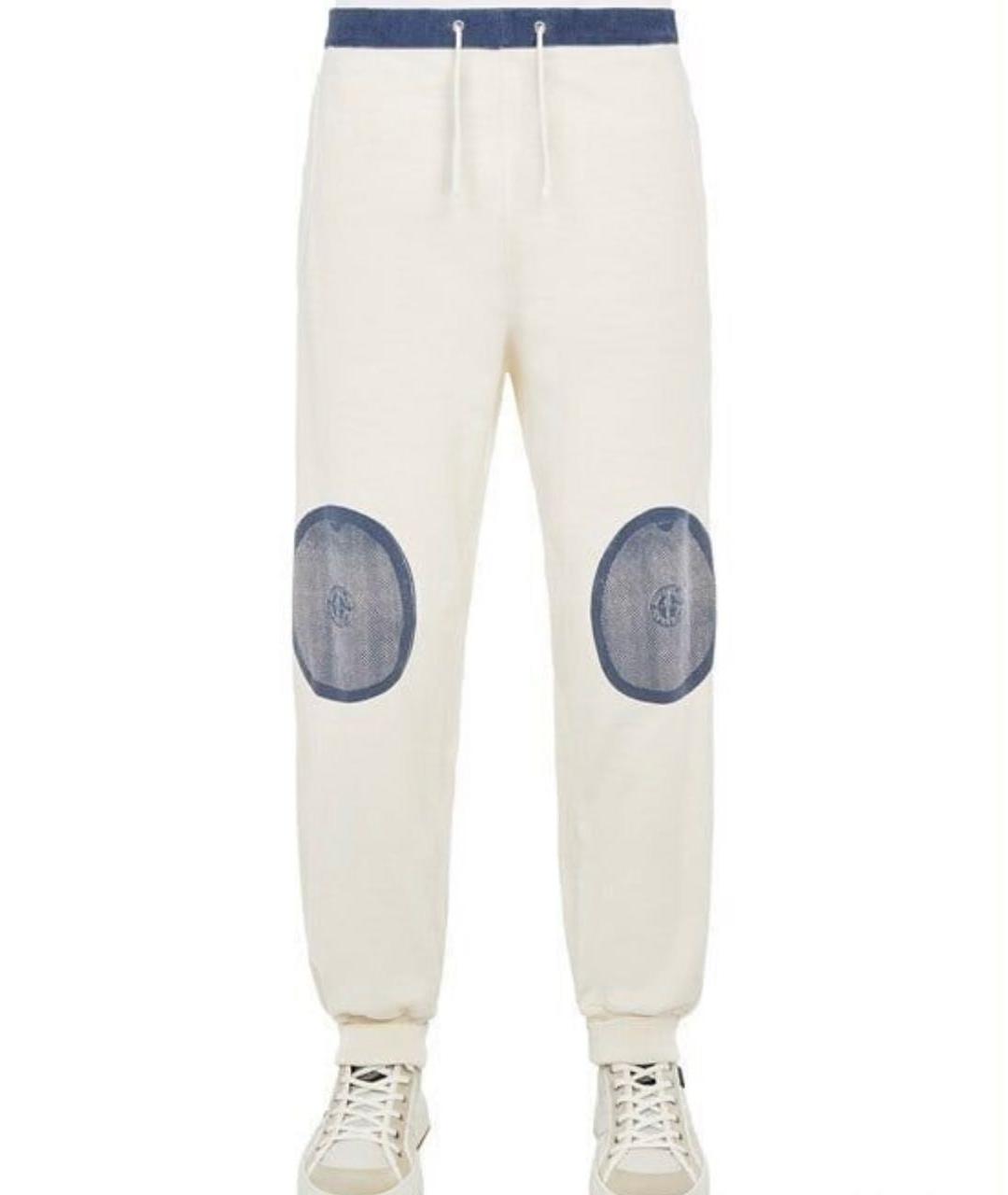 STONE ISLAND Бежевые повседневные брюки, фото 6
