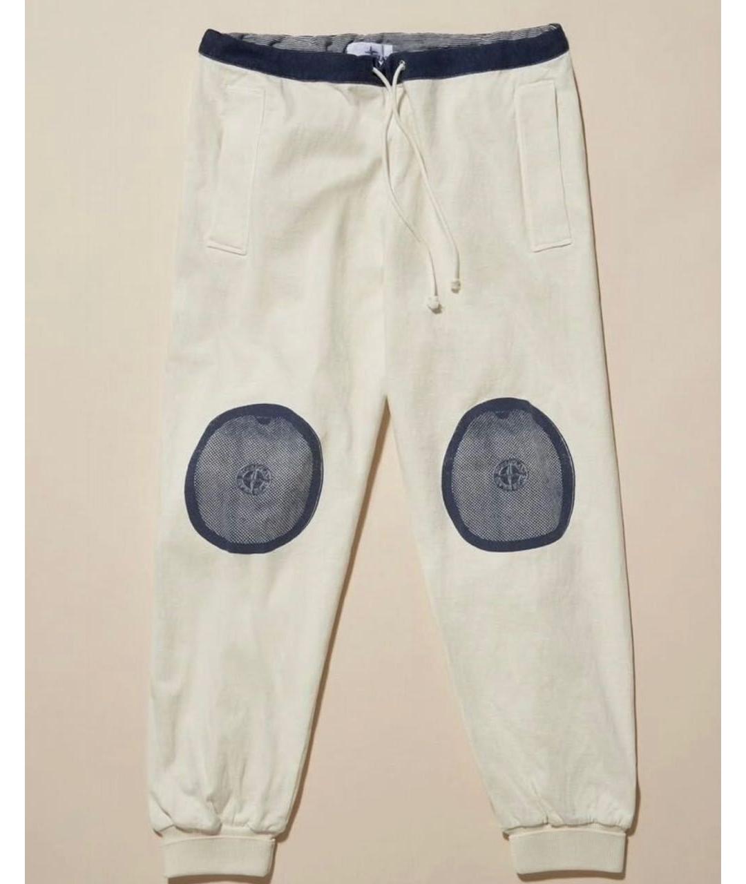 STONE ISLAND Бежевые повседневные брюки, фото 4