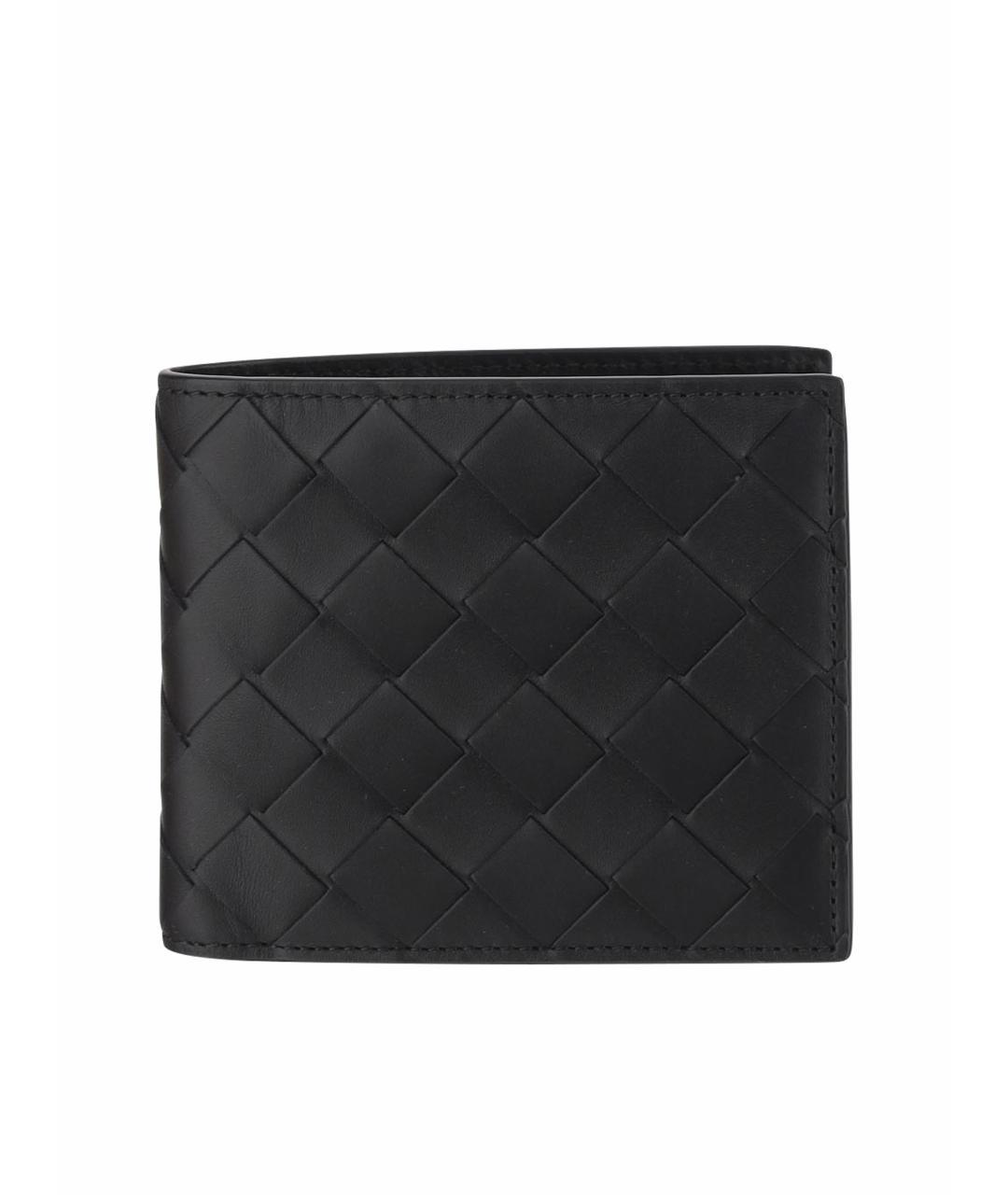 BOTTEGA VENETA Черный кожаный кошелек, фото 1