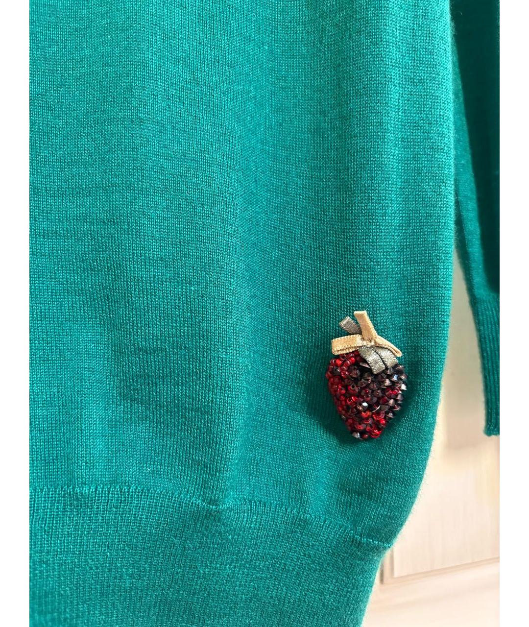 GUCCI Зеленый кашемировый джемпер / свитер, фото 4