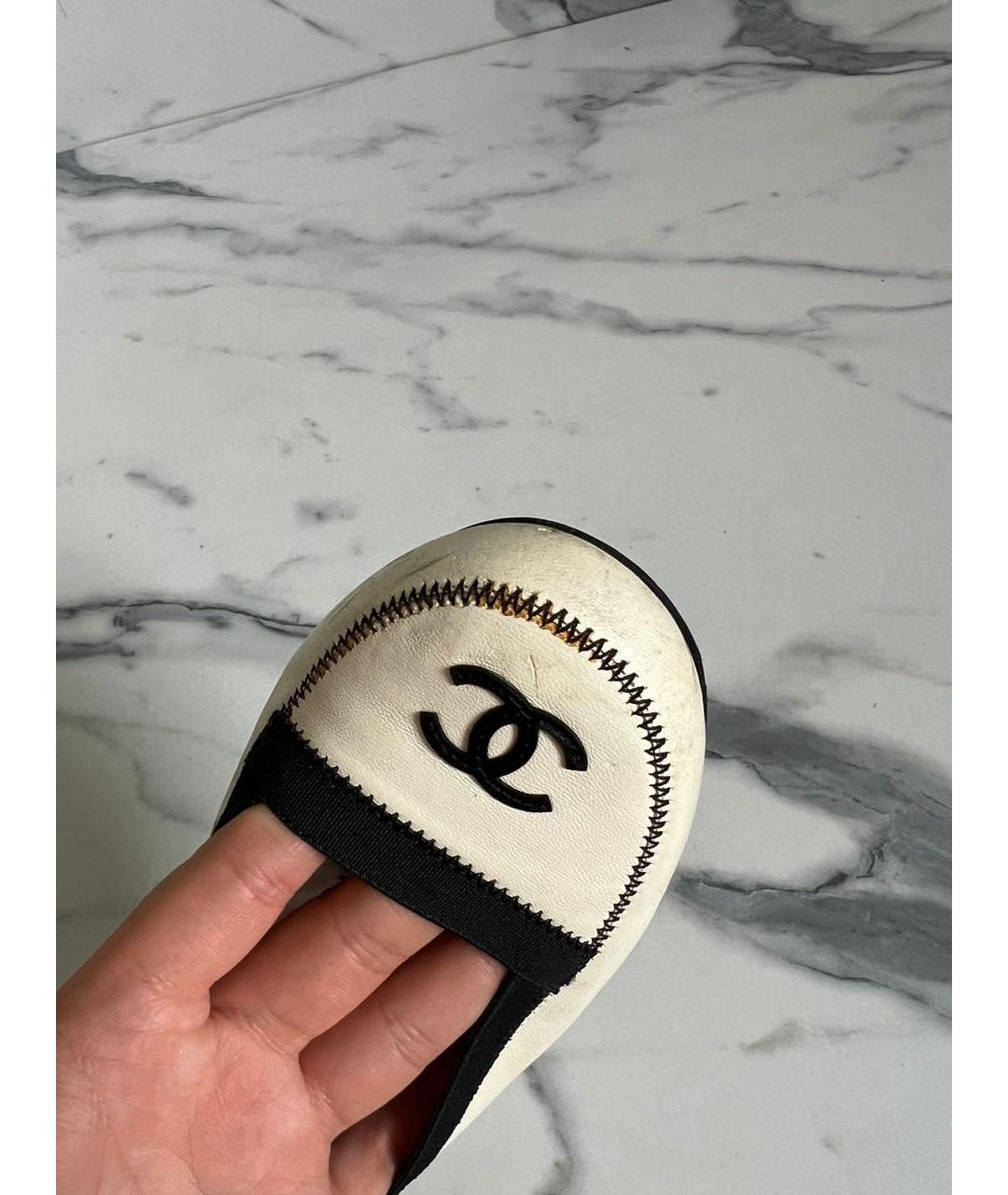 CHANEL Бежевые балетки, фото 8