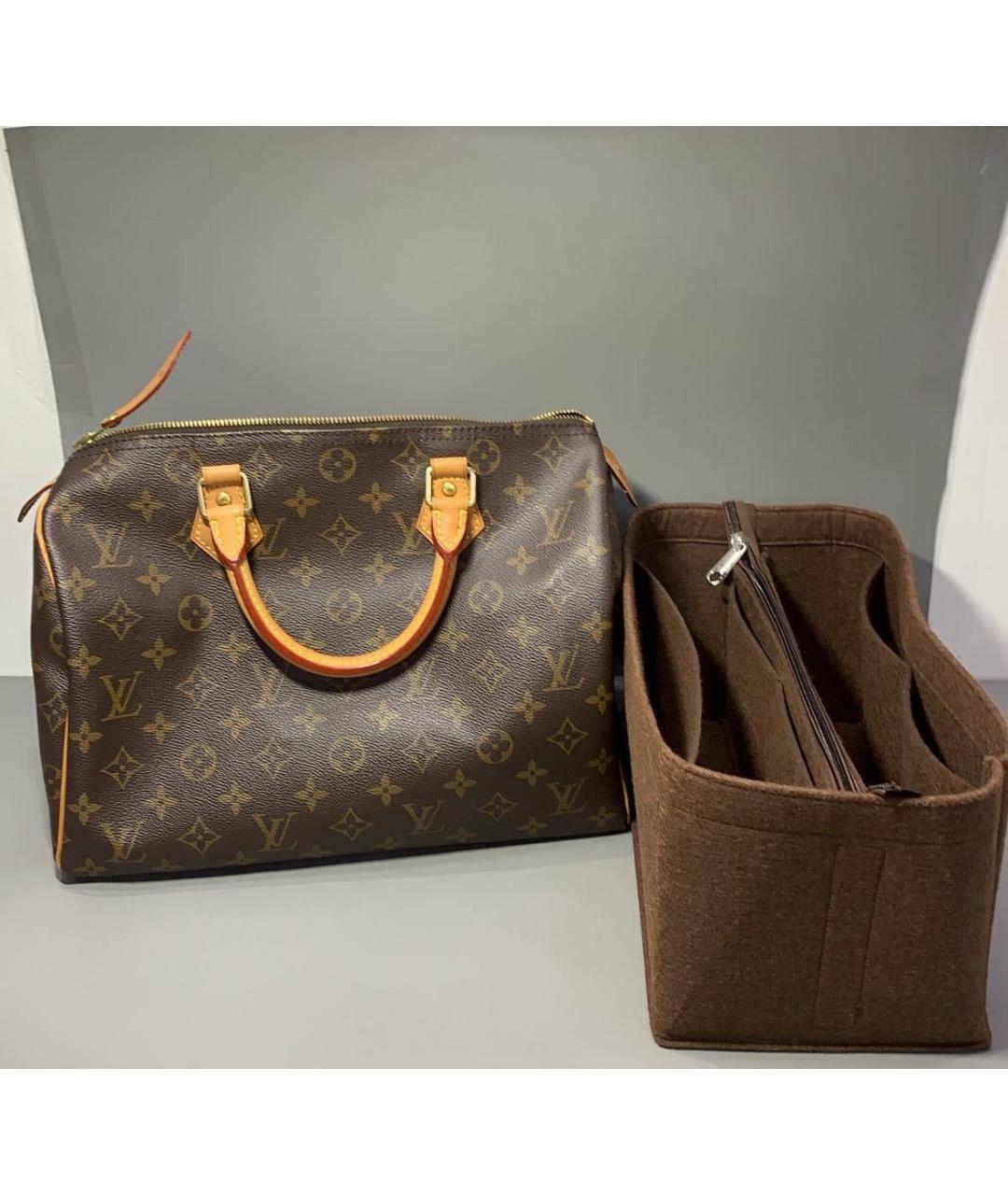 LOUIS VUITTON Коричневая сумка с короткими ручками, фото 2