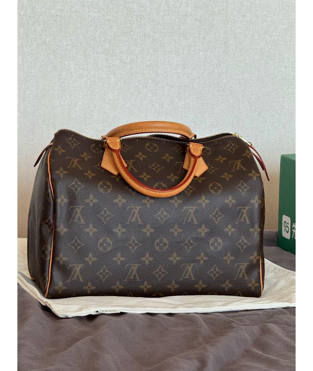LOUIS VUITTON Коричневая сумка с короткими ручками, фото 3
