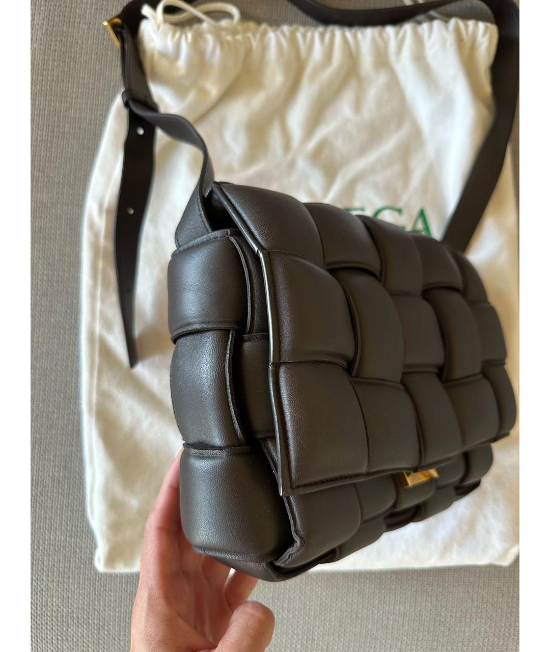 BOTTEGA VENETA Коричневая кожаная сумка через плечо, фото 2