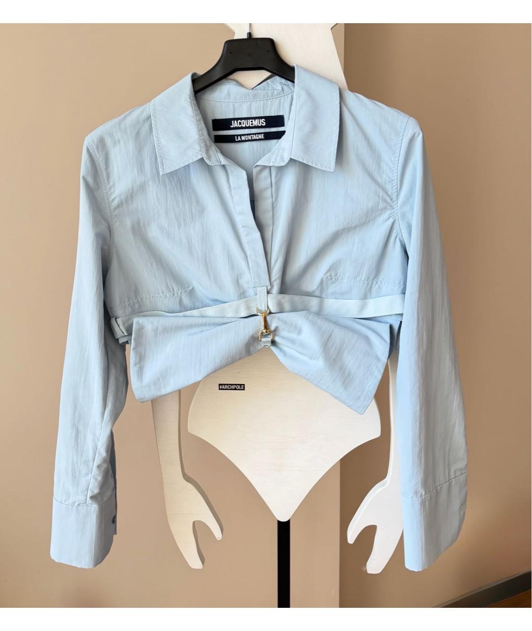 JACQUEMUS Голубая рубашка, фото 2