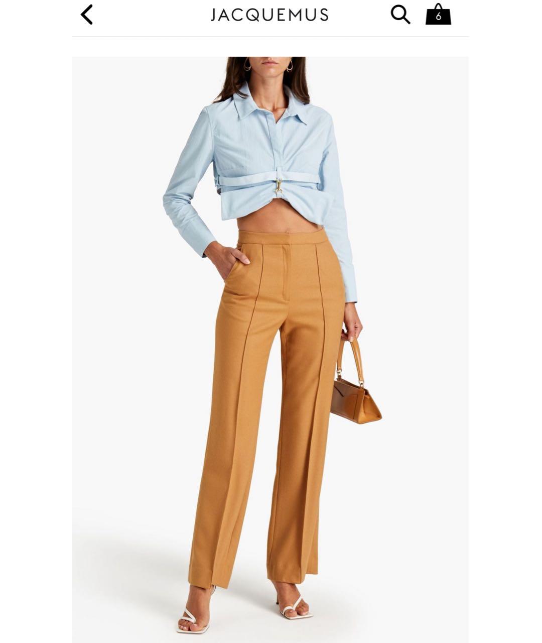 JACQUEMUS Голубая рубашка, фото 3