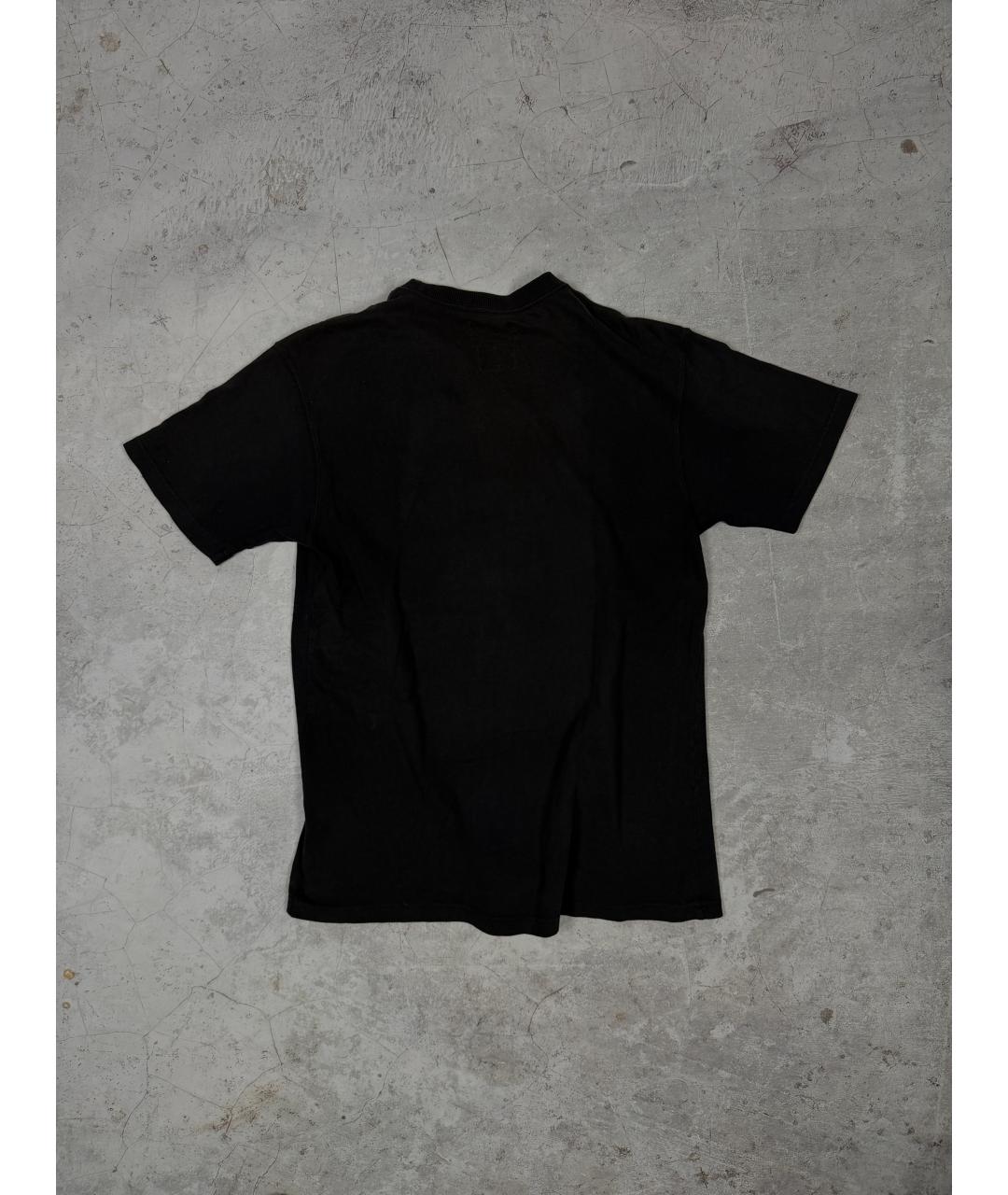 YOHJI YAMAMOTO Черная хлопковая футболка, фото 2