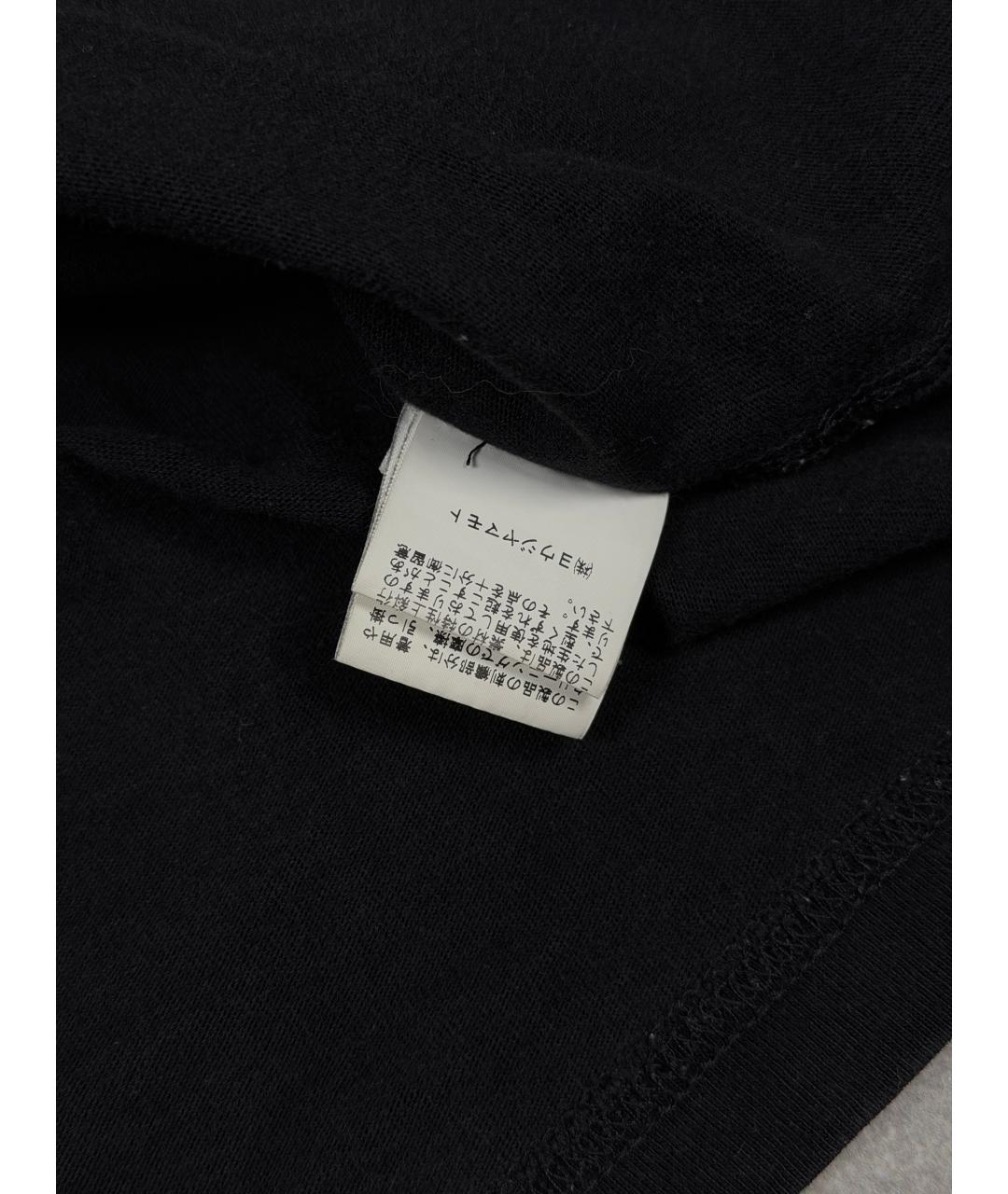 YOHJI YAMAMOTO Черная хлопковая футболка, фото 6