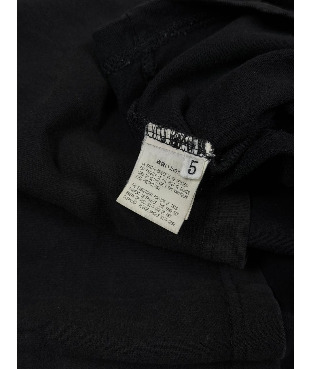 YOHJI YAMAMOTO Черная хлопковая футболка, фото 7