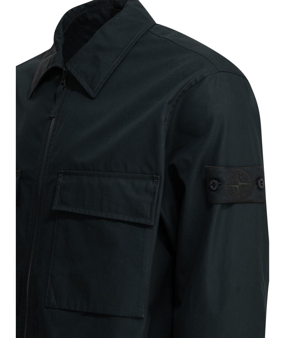 STONE ISLAND Синяя хлопковая куртка, фото 4