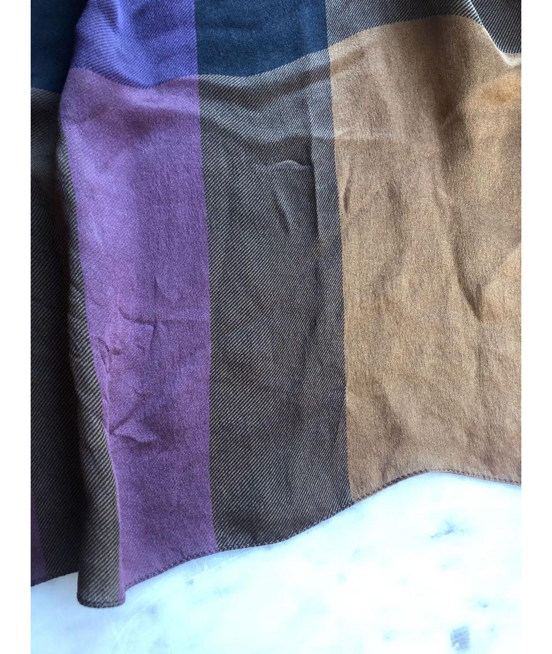 BURBERRY Фиолетовый шелковый платок, фото 2