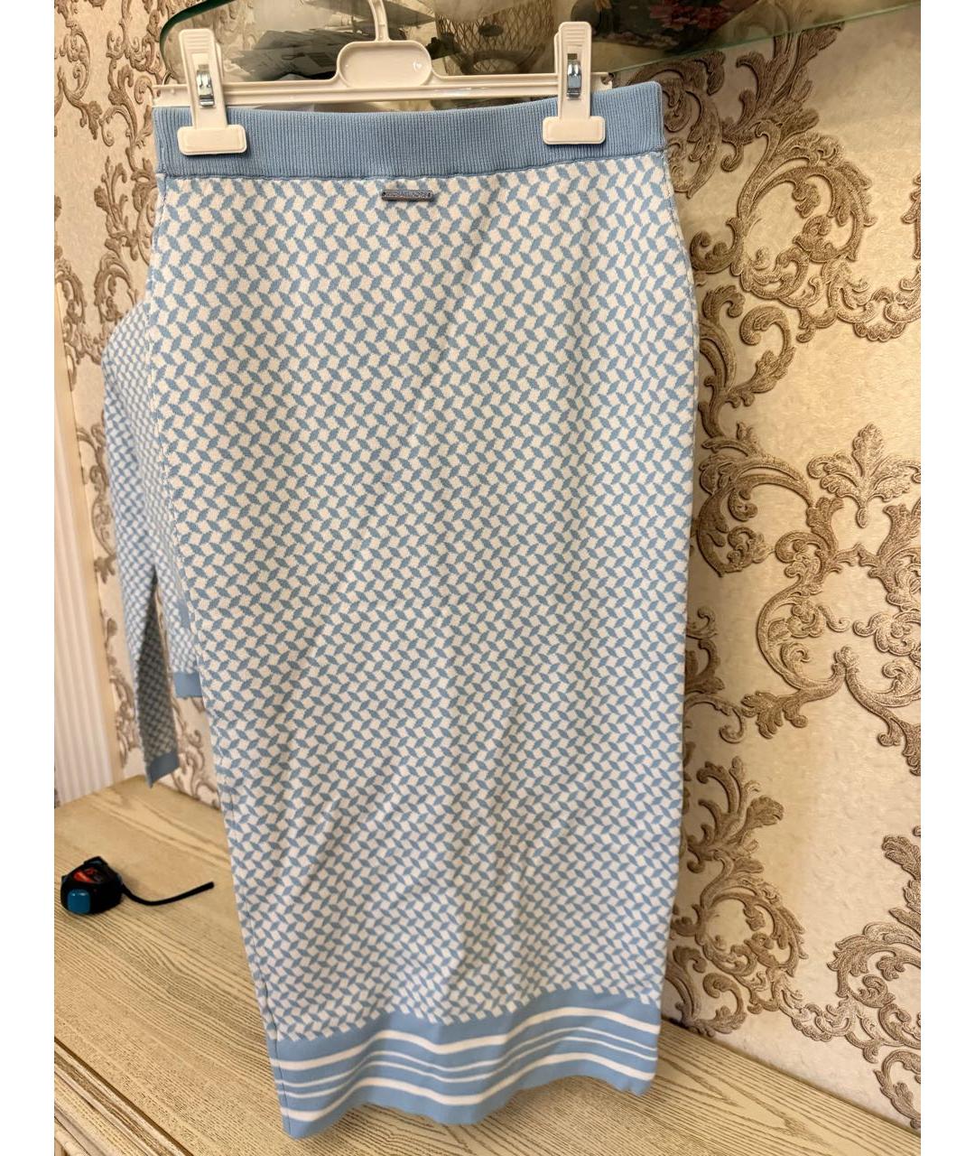 MICHAEL KORS Голубой вискозный костюм с юбками, фото 2