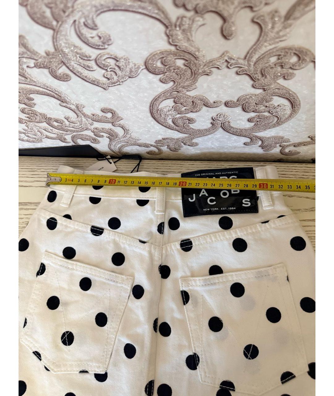 MARC JACOBS Белая хлопковая юбка мини, фото 3