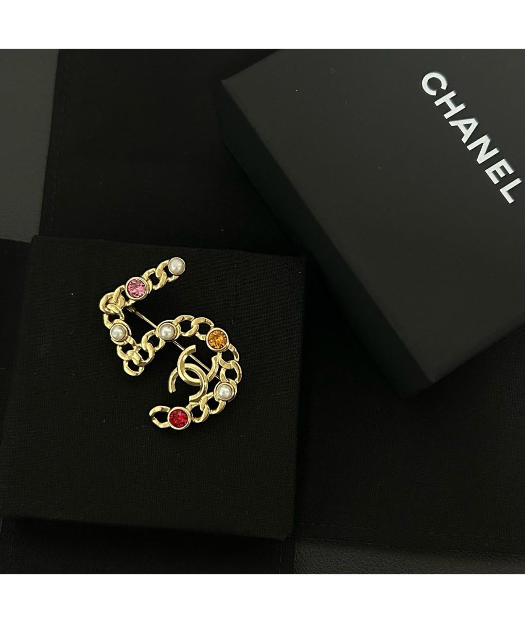 CHANEL Золотая булавка / брошь, фото 6