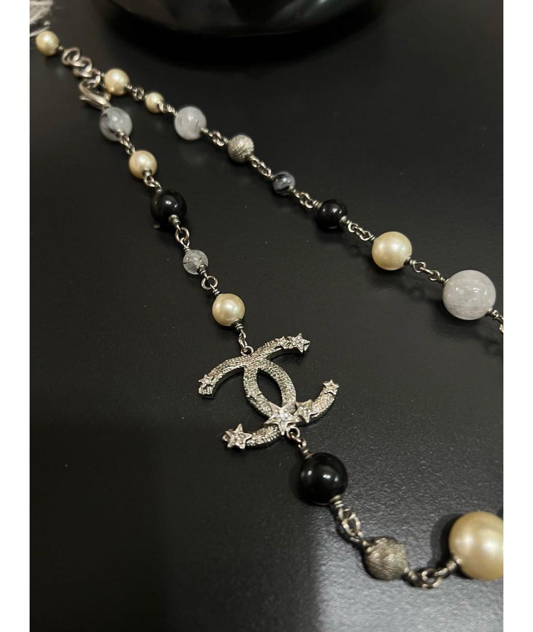 CHANEL Черное колье, фото 2