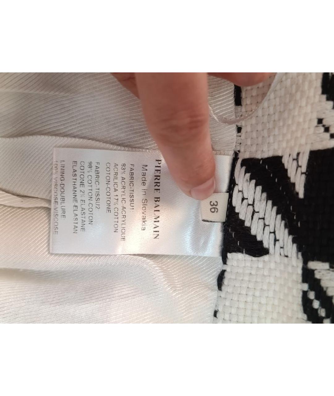 PIERRE BALMAIN Мульти твидовая юбка мини, фото 5