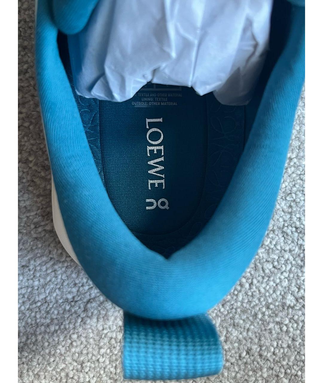 LOEWE Бирюзовые кроссовки, фото 3