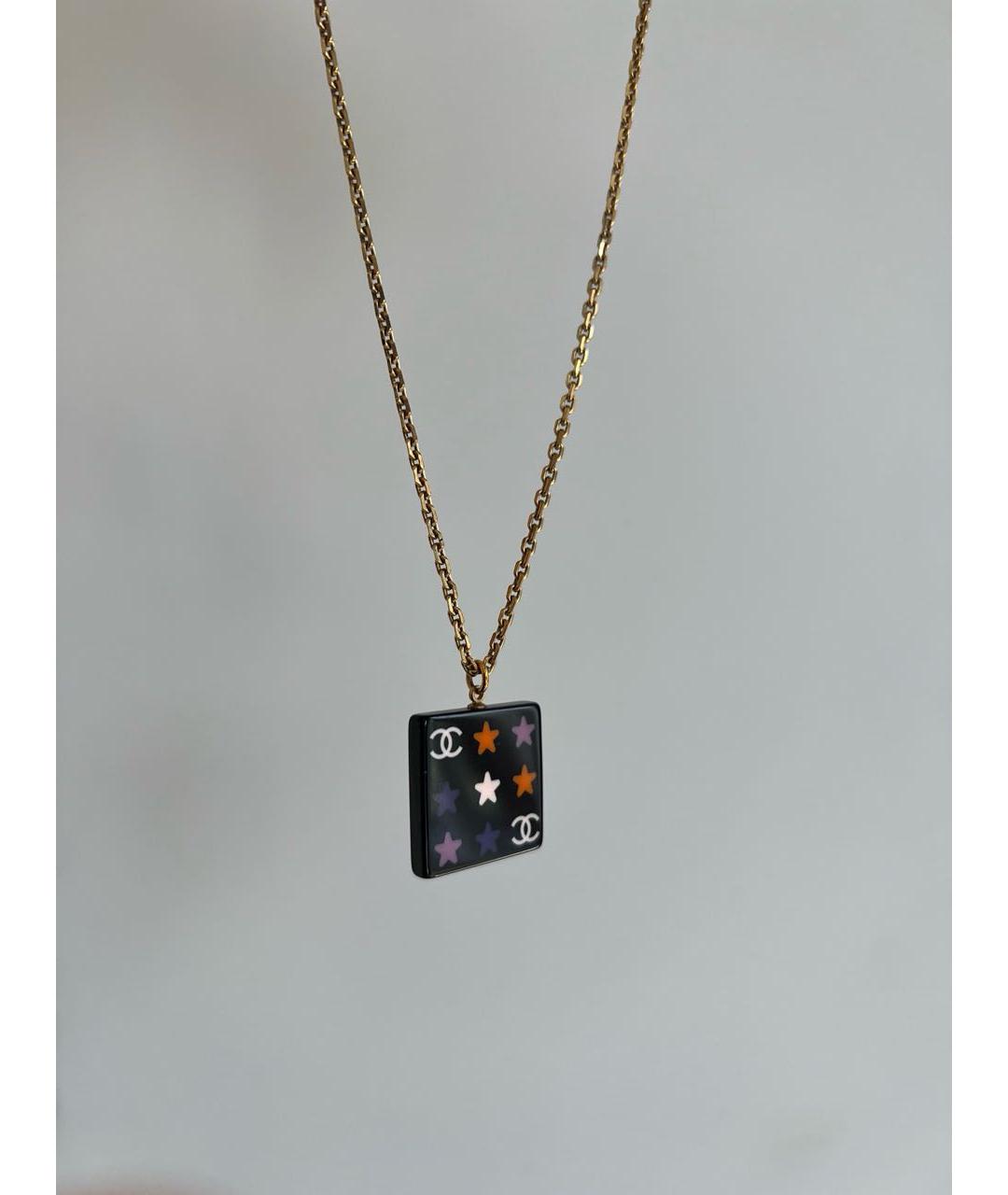 CHANEL Черное колье, фото 5