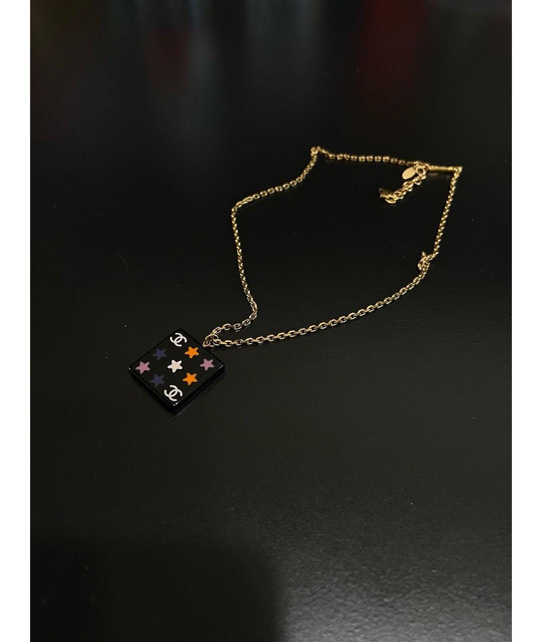 CHANEL Черное колье, фото 2