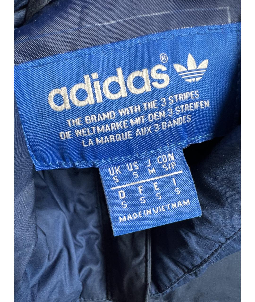 ADIDAS Темно-синий полиэстеровый жилет, фото 4