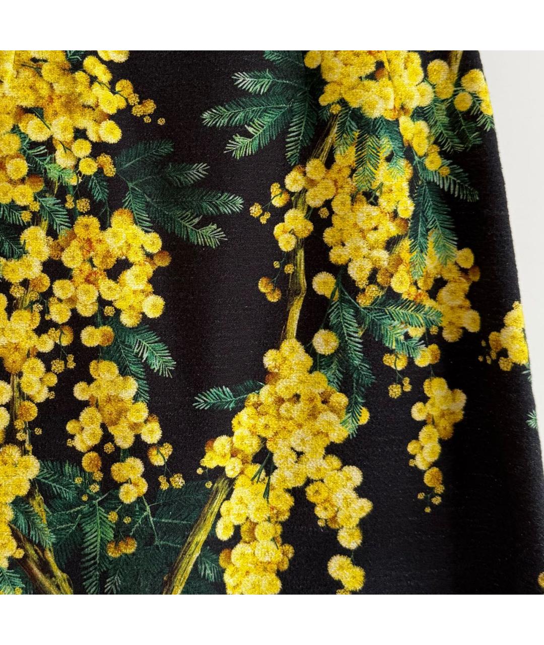 DOLCE&GABBANA Черная ацетатная юбка мини, фото 4