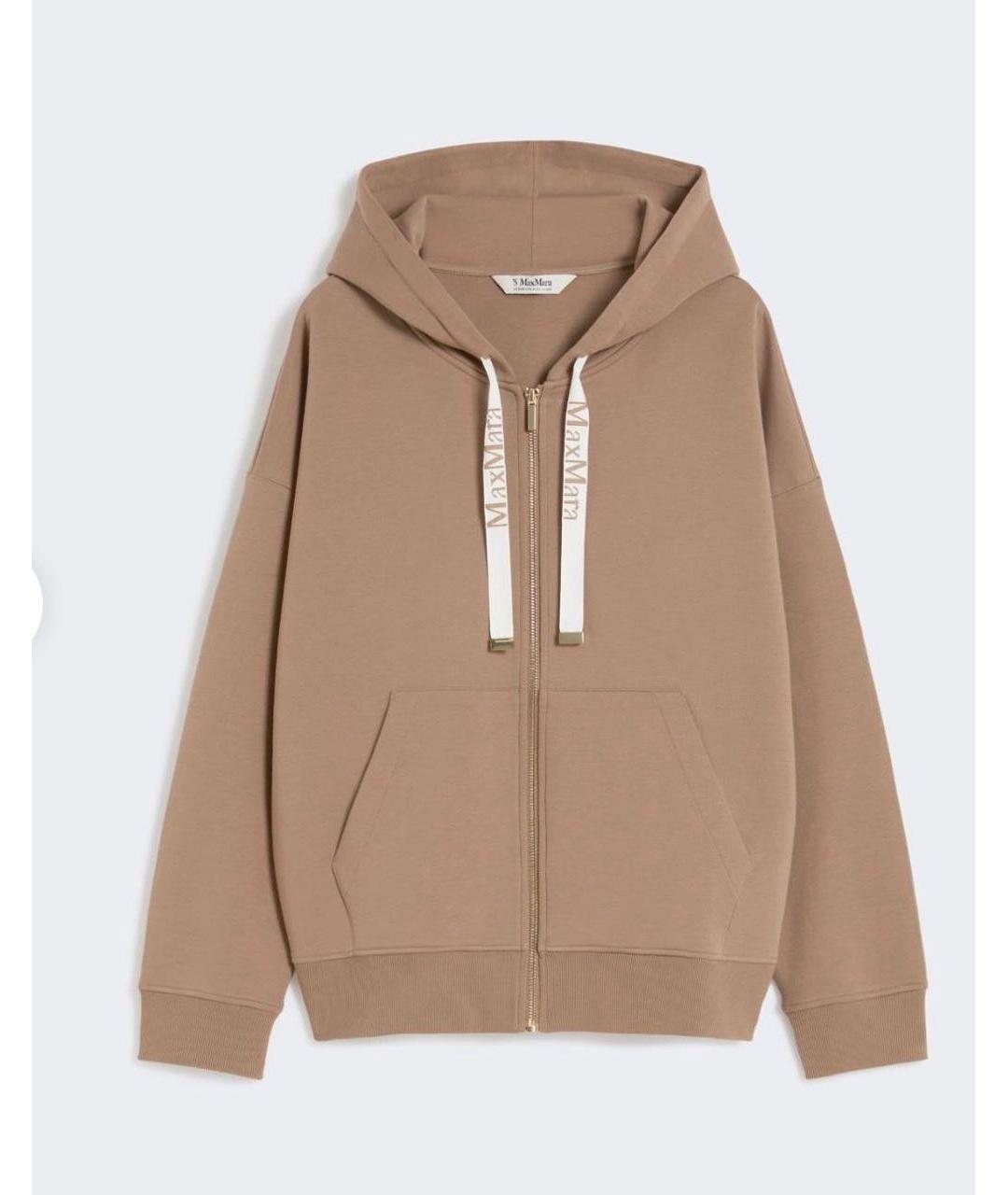'S MAX MARA Бежевый хлопковый костюм с брюками, фото 2