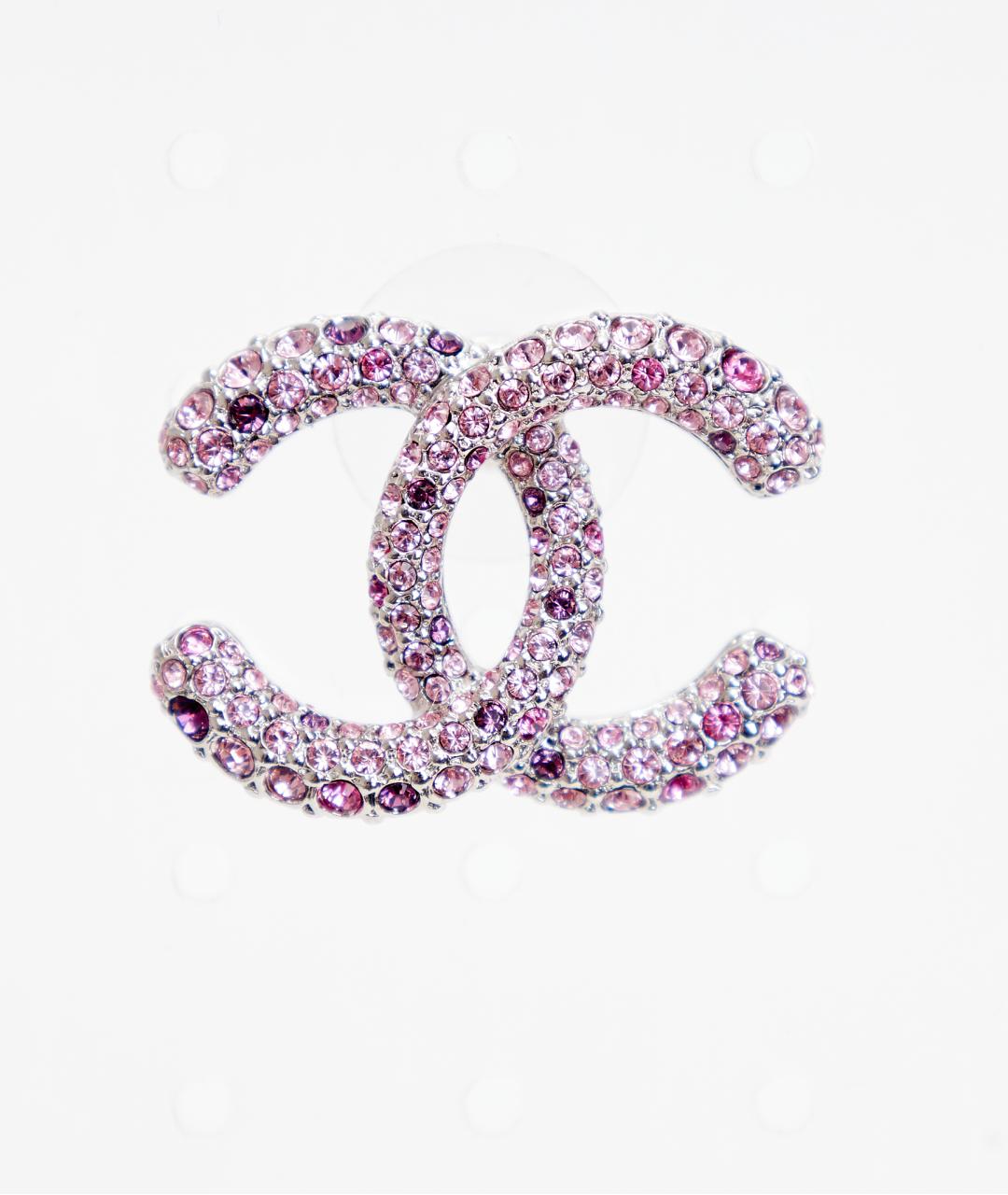 CHANEL Розовые металлические серьги, фото 2