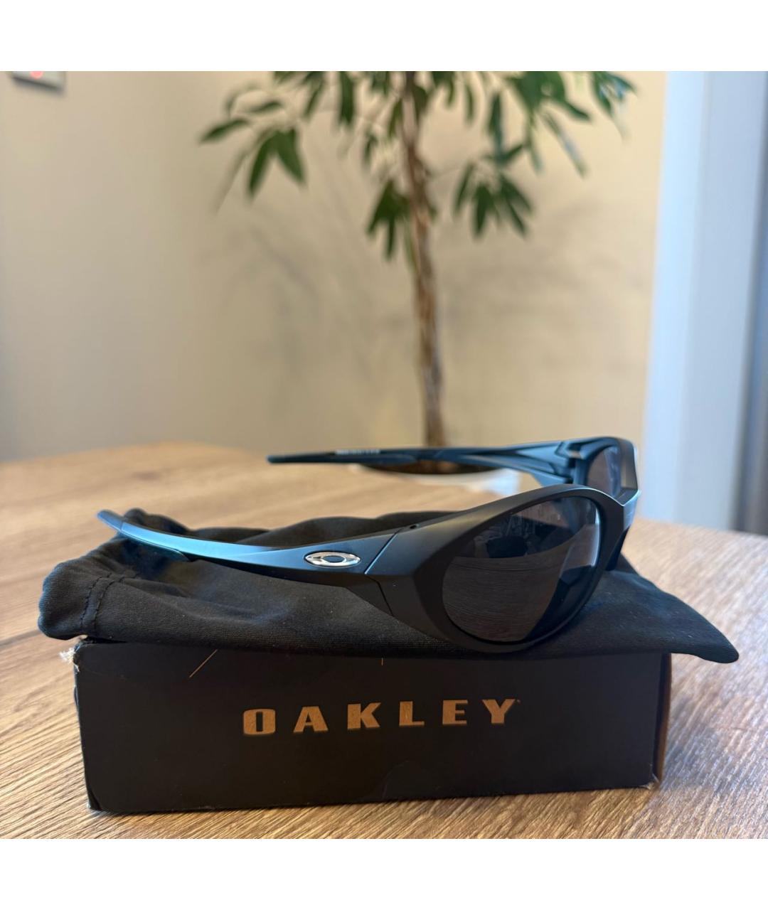 OAKLEY Черные пластиковые солнцезащитные очки, фото 4