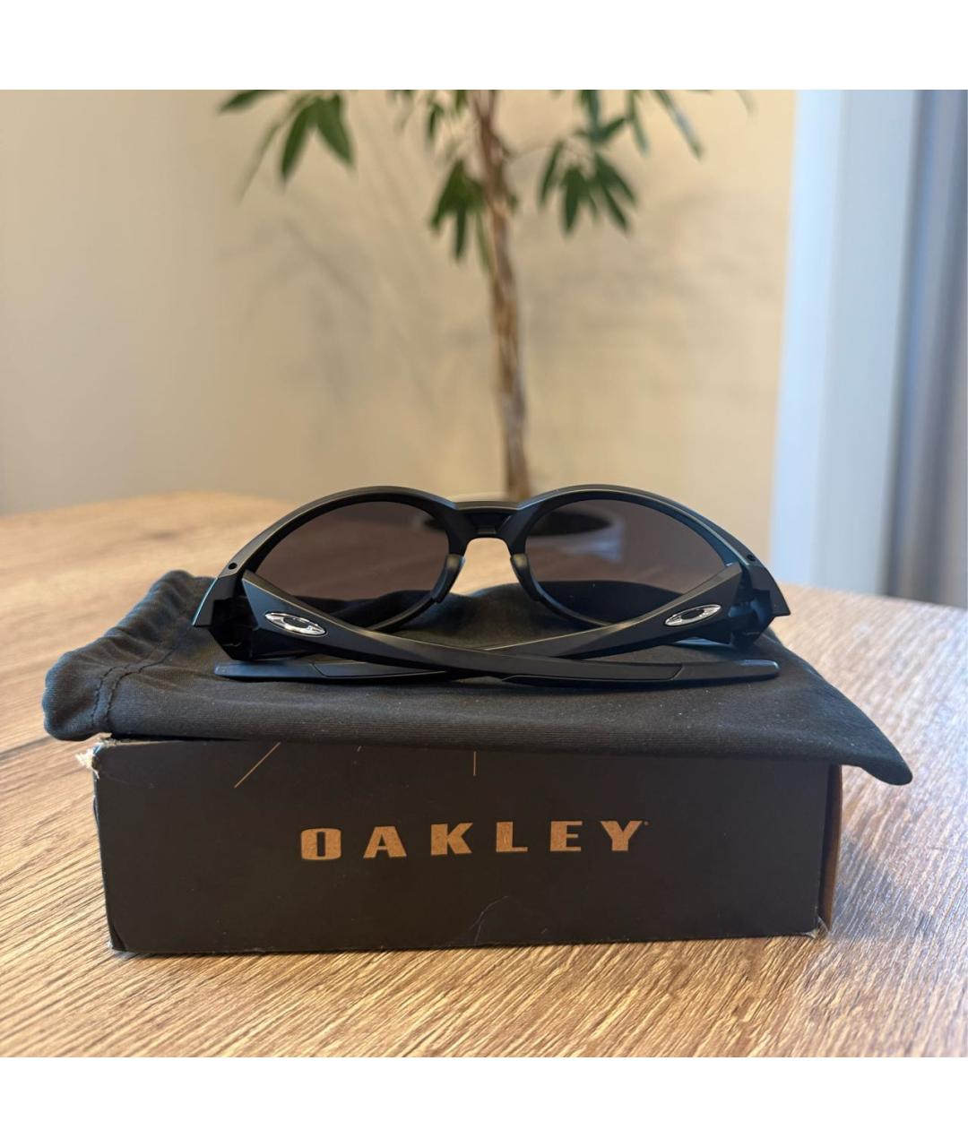 OAKLEY Черные пластиковые солнцезащитные очки, фото 5