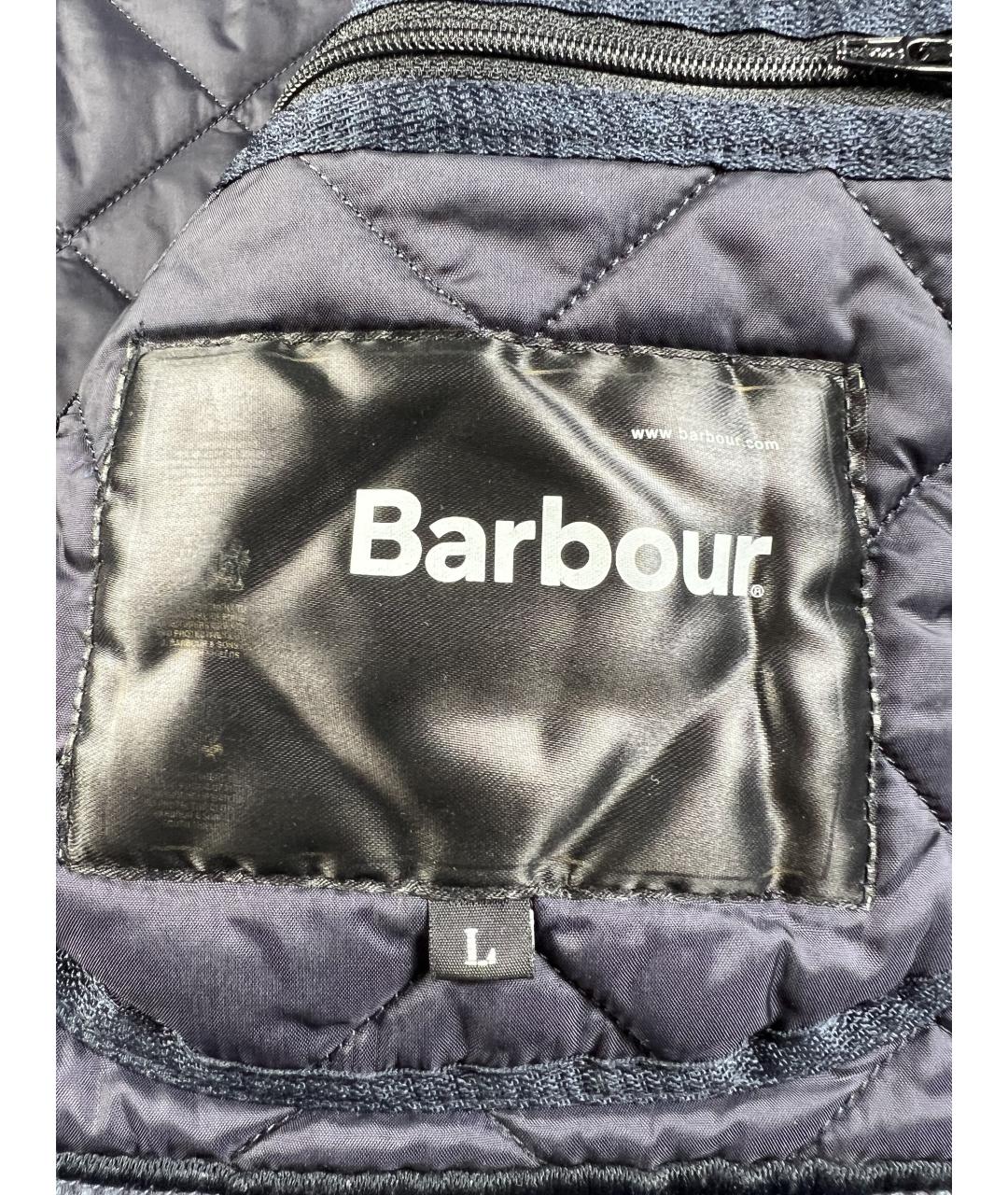BARBOUR Темно-синяя полиэстеровая куртка, фото 4