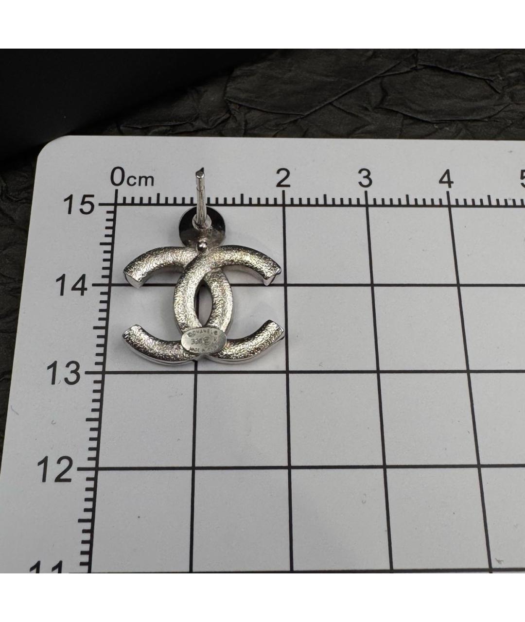 CHANEL Серебряные серьги, фото 4