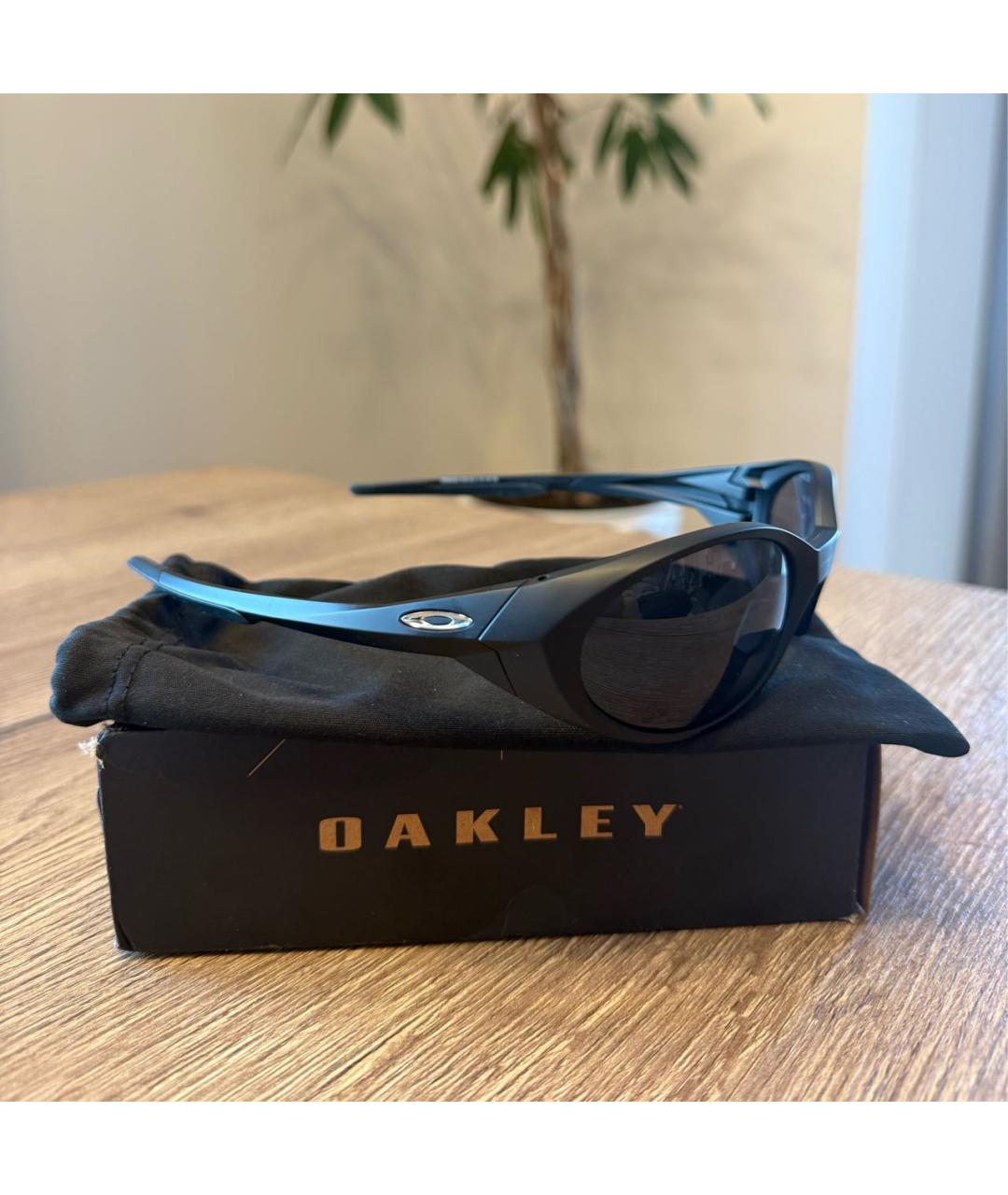 OAKLEY Черные пластиковые солнцезащитные очки, фото 4