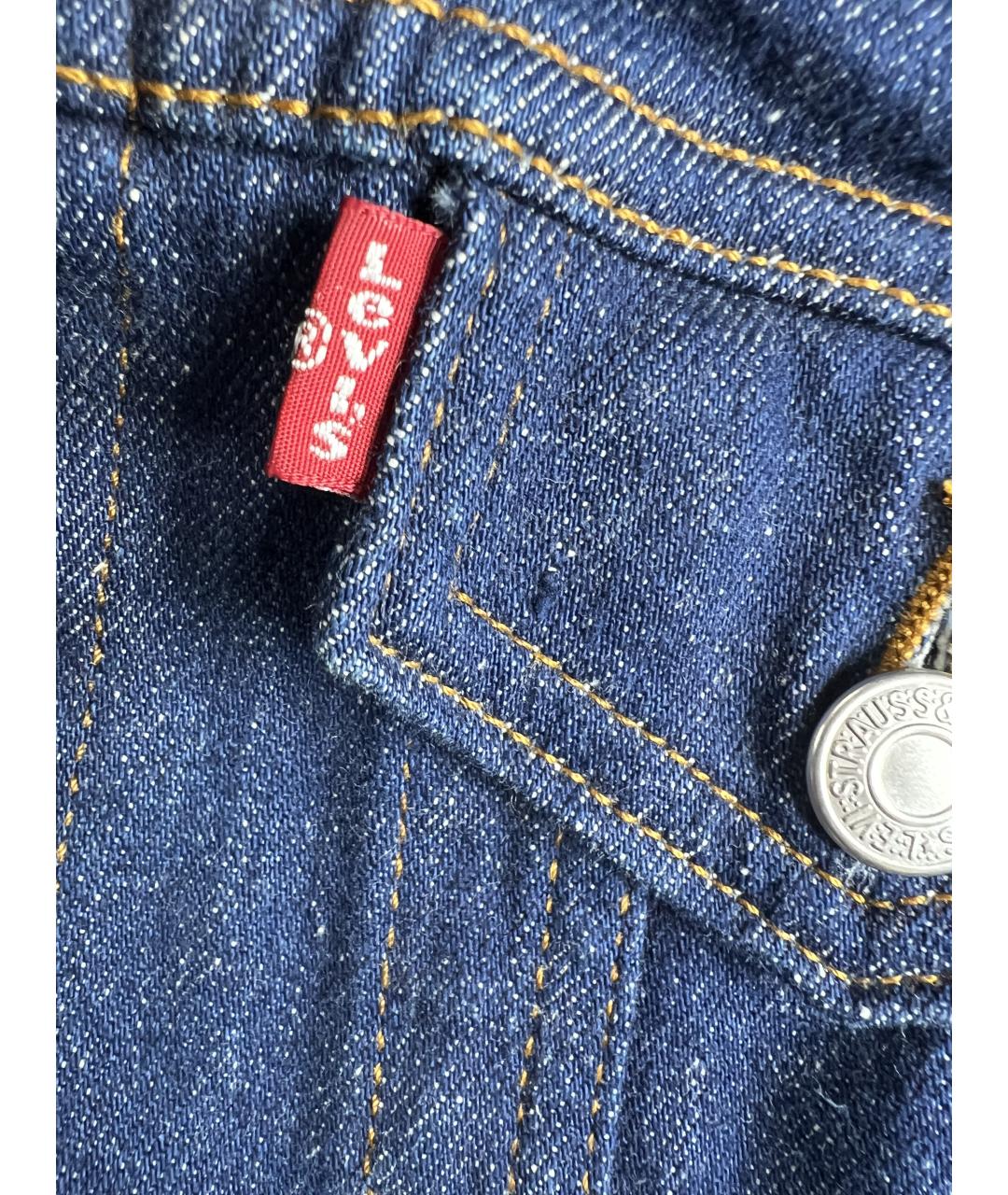 LEVI'S Темно-синяя хлопковая куртка, фото 2