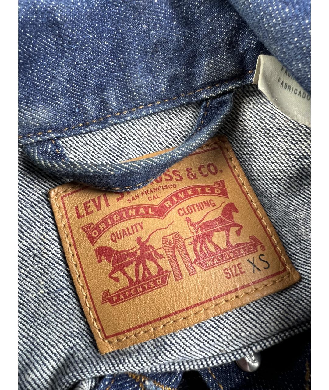 LEVI'S Темно-синяя хлопковая куртка, фото 3