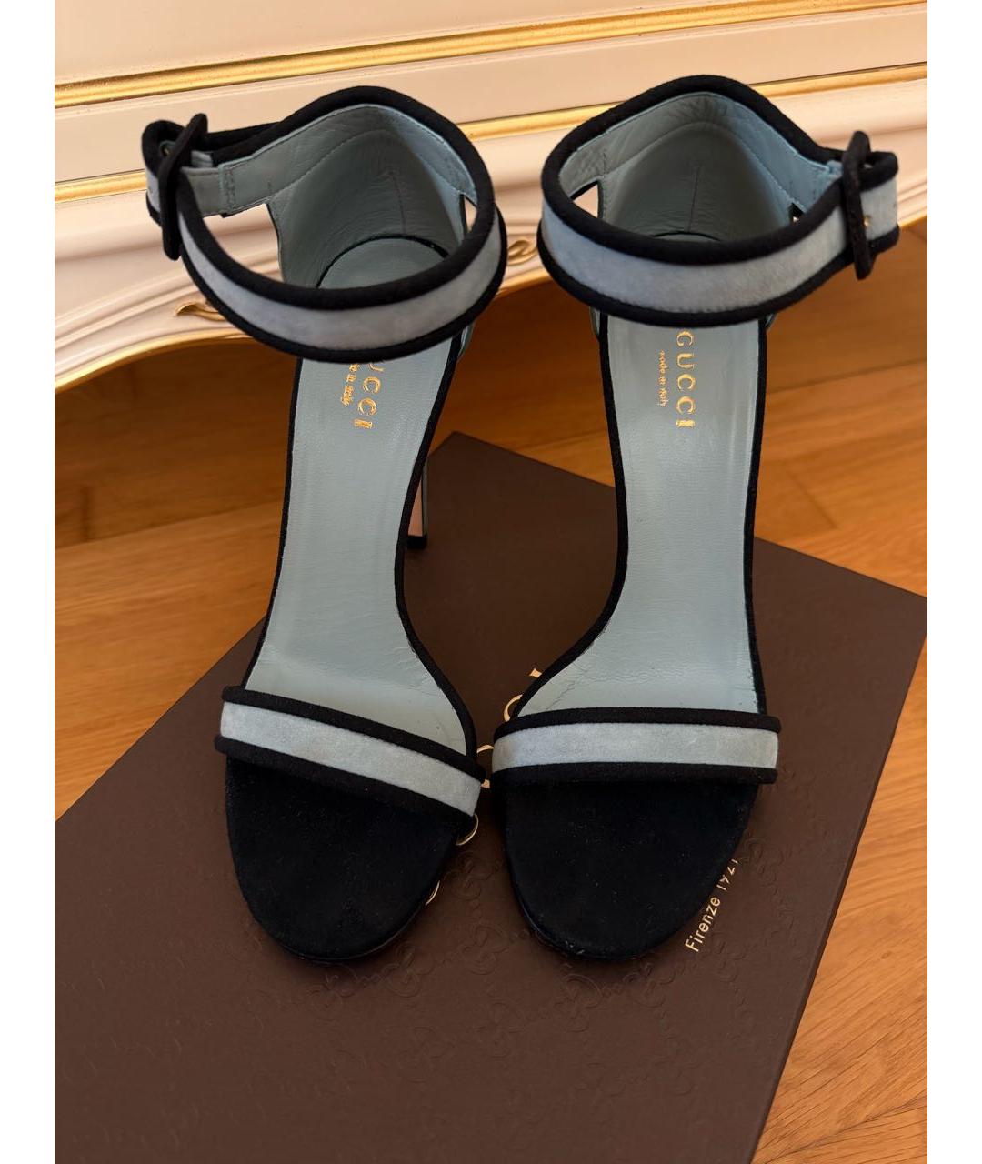 GUCCI Мульти замшевые босоножки, фото 3