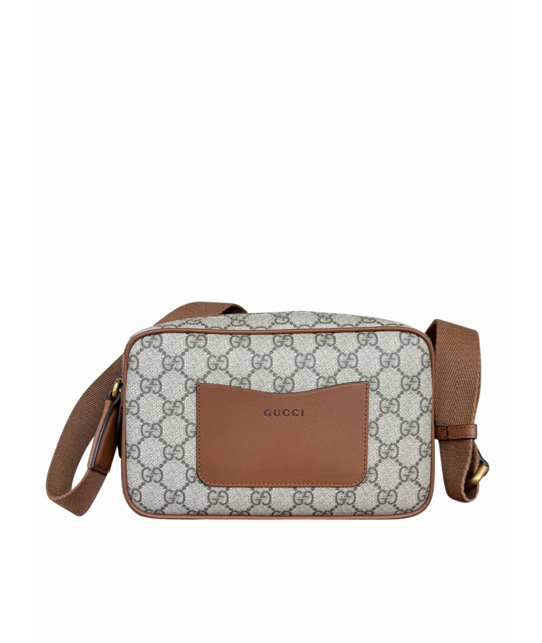 GUCCI Коричневая сумка через плечо, фото 1
