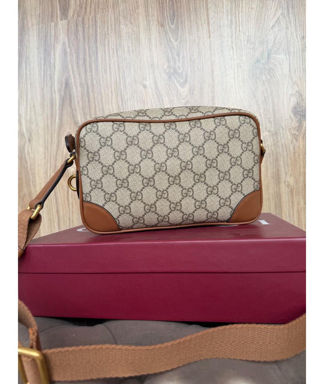 GUCCI Коричневая сумка через плечо, фото 3