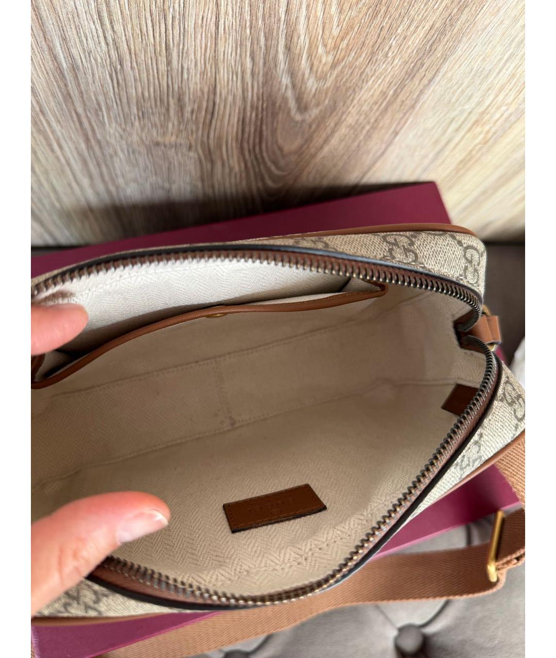 GUCCI Коричневая сумка через плечо, фото 4