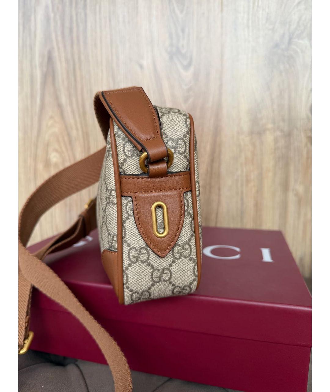 GUCCI Коричневая сумка через плечо, фото 5
