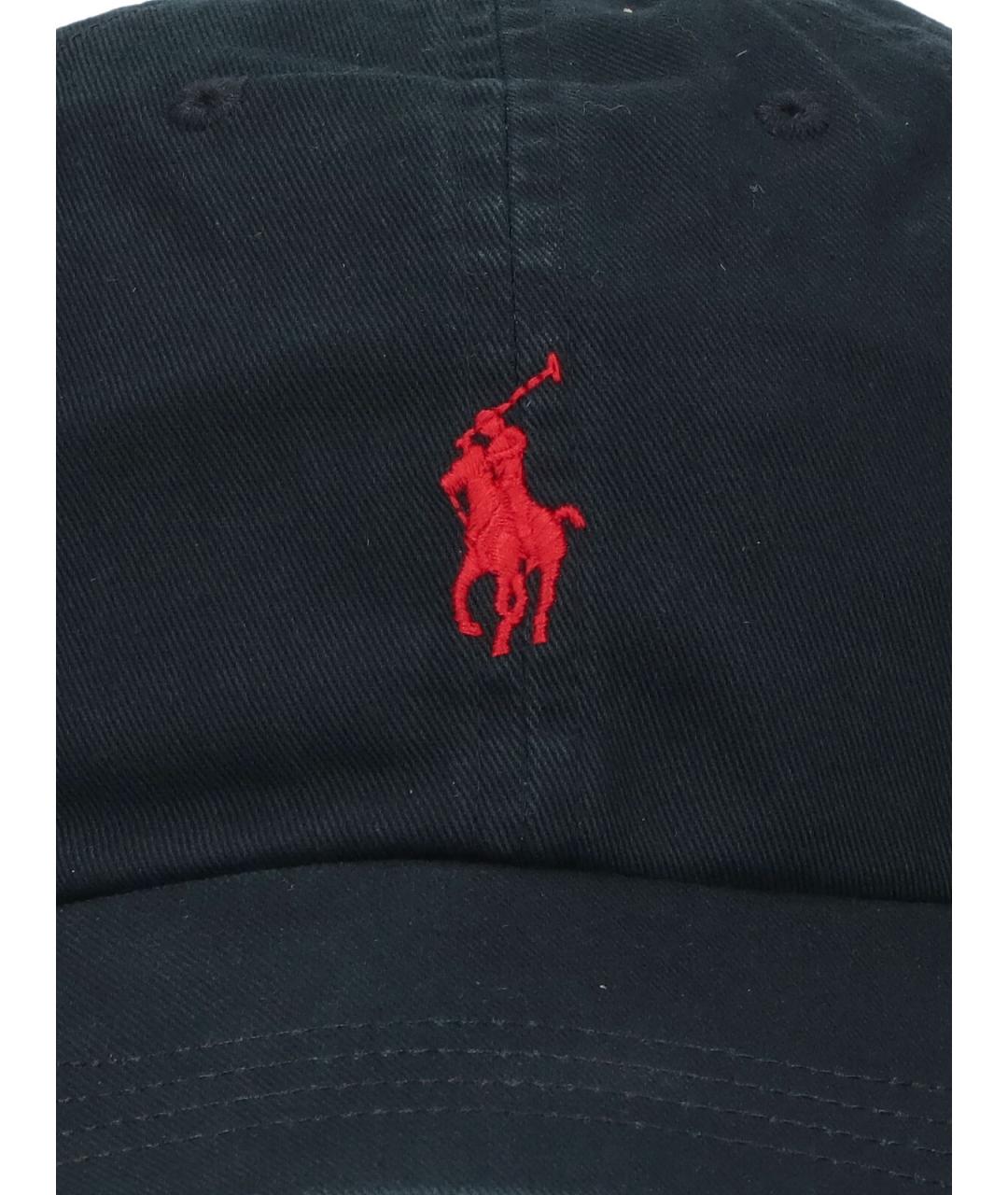 POLO RALPH LAUREN Черная хлопковая кепка, фото 3