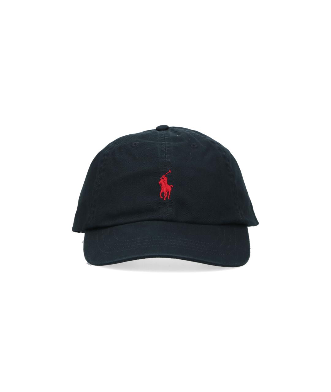POLO RALPH LAUREN Черная хлопковая кепка, фото 1