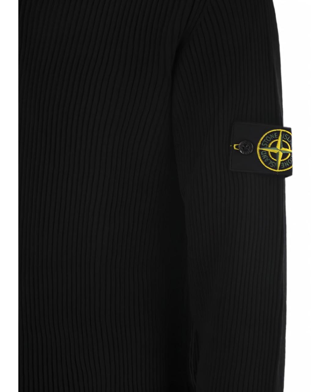 STONE ISLAND Черный шерстяной джемпер / свитер, фото 5