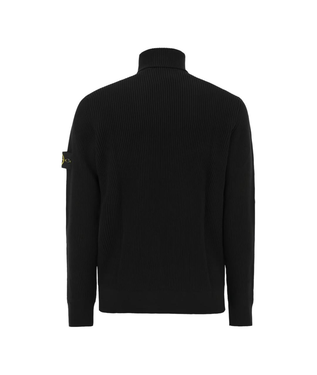 STONE ISLAND Черный шерстяной джемпер / свитер, фото 6
