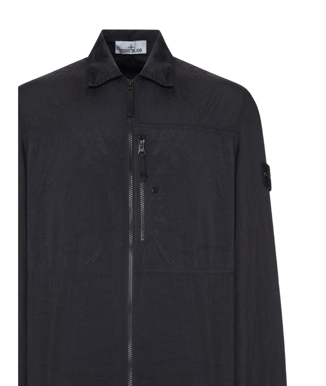 STONE ISLAND Черная полиамидовая куртка, фото 2