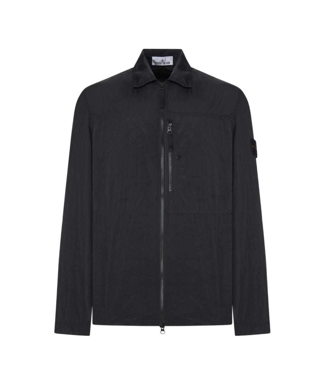 STONE ISLAND Черная полиамидовая куртка, фото 1